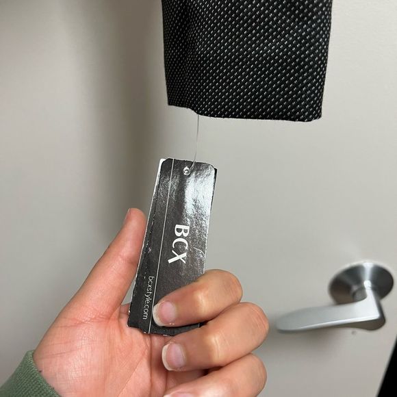 BCX Black and Gray Blazer Button Front Jacket NWT Size Medium - Picture 6 of 8